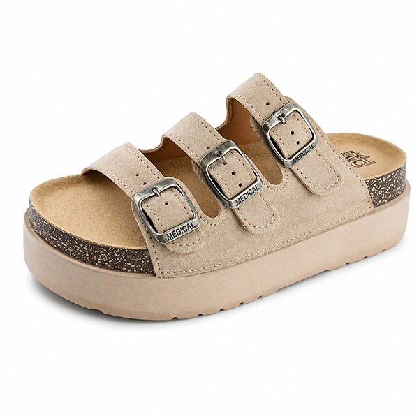 Sandale Compense pour femme 907 beige........... miniature